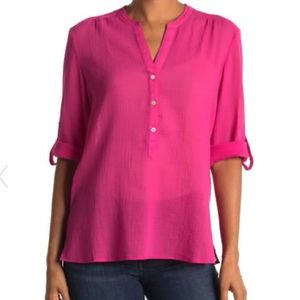 Tommy Bahama Coast View Gauze Split Neck Top